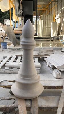 Machine de profilage de chapiteaux et de bases de colonnes en marbre et granit à commande par automate