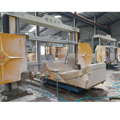 Machine de scie à fil diamanté CNC robuste pour le profilage de gros blocs de pierre et la coupe de formes spéciales