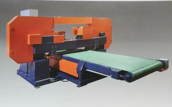 Machine de découpe de pierre CNC à double usage avec moteur principal de 7,5 kW, largeur de coupe maximale de 1250 mm et vitesse de convoyeur variable