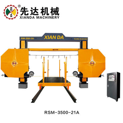 XIANDA RSM‐3500‐21 Sauteuse à fil de diamant, 2 axes PLC contrôle du mouvement Machine de découpe de blocs de pierre pour la machine de séparation de marbre de granit