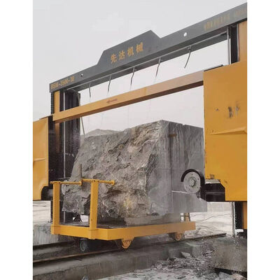 XIANDA RSM‐3500‐21 Sauteuse à fil de diamant, 2 axes PLC contrôle du mouvement Machine de découpe de blocs de pierre pour la machine de séparation de marbre de granit