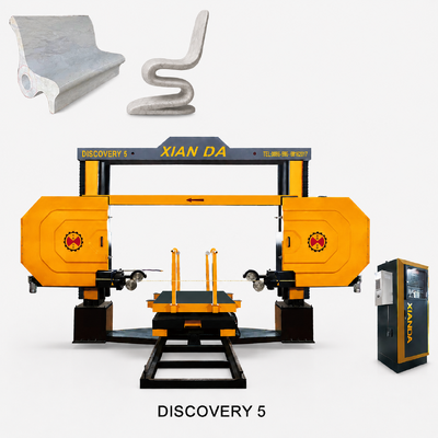 Machine de découpe fil diamanté CNC 5 axes DISCOVERY 5 pour le façonnage et la coupe de blocs de granit et de marbre