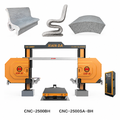 XIANDA Machine de découpe de scies à fil de diamant CNC intelligente avec contrôle PLC pour le traitement de la pierre de granit et de marbre