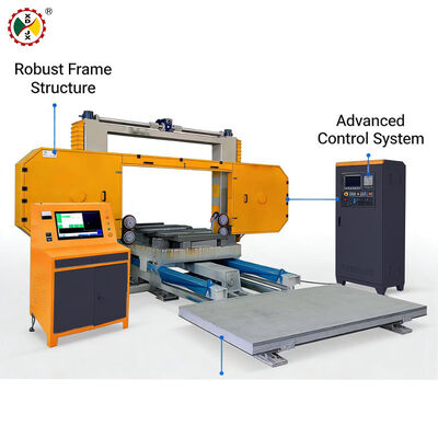Machine de découpe horizontale CNC à double usage pour la secondaire de grandes dalles finies
