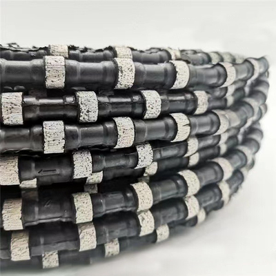 Perles de Diamond Wire Saw Rubber Sintered de marbre de coupe de roche
