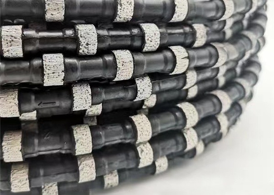 Perles agglomérées par 11.5mm de extraction en carrière de marbre de Diamond Wire Saw Stone Cutting