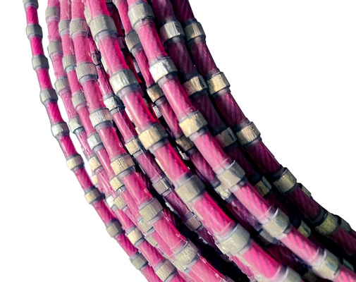 Le habillage de marbre de bloc usine la ligne la vitesse 20-30m/s de Diamond Wire Saw Rope 11mm