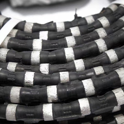 40 perles par mètre marbrent la coupe de Diamond Wire Saw Rubber Concrete