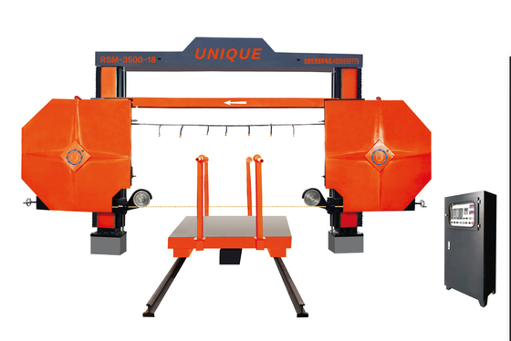 la pierre du bloc 19kw coupant le fil a vu la découpeuse pour le granit 3500X3500X2100mm