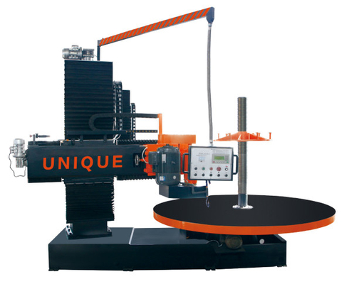 Base en pierre de chapeau de colonne de commande numérique par ordinateur de machine de coupage par blocs de granit profilant la machine